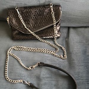 Hobo Zara Convertible Cross or Clutch Bag Black